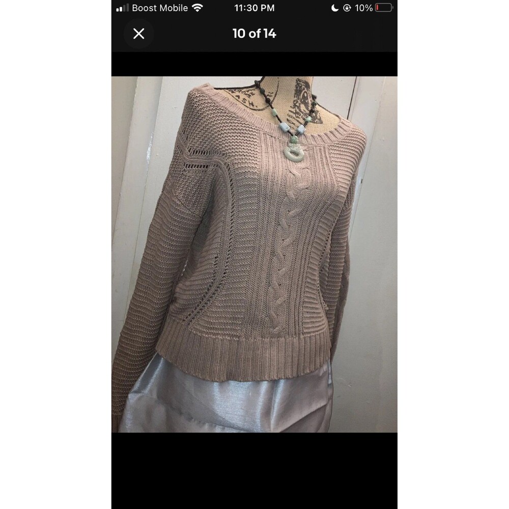 old navy sweater womens large brown